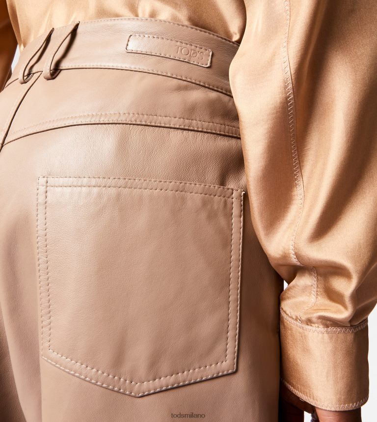 donnemarrone Tod's Pantalone 5 tasche in pelle P66X8B584