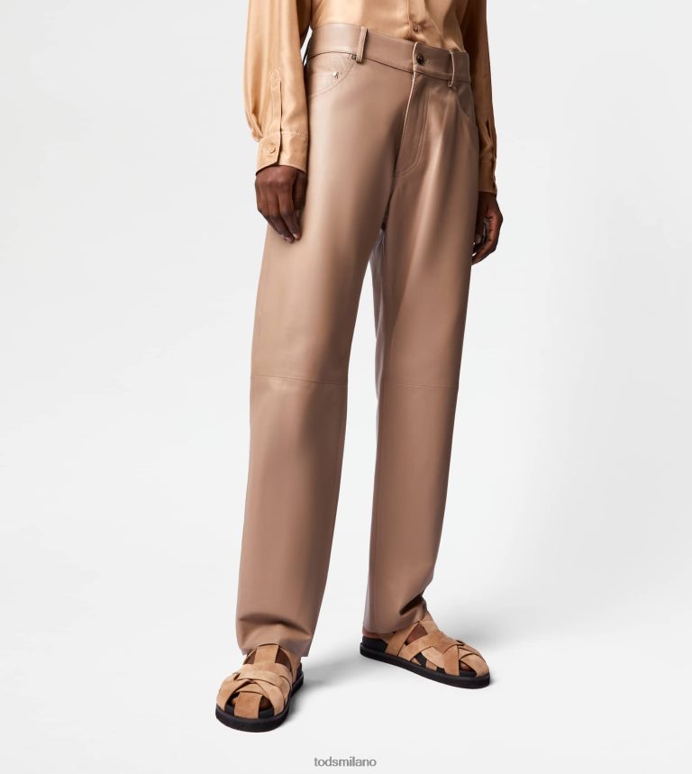 donnemarrone Tod's Pantalone 5 tasche in pelle P66X8B584