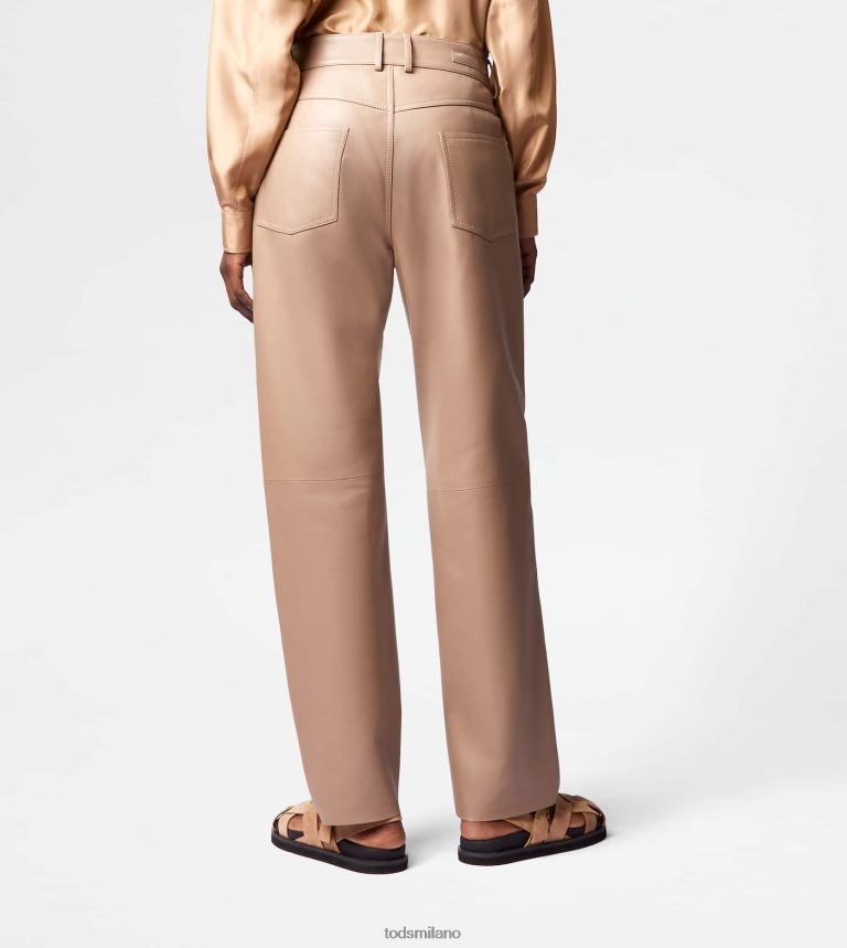 donnemarrone Tod's Pantalone 5 tasche in pelle P66X8B584