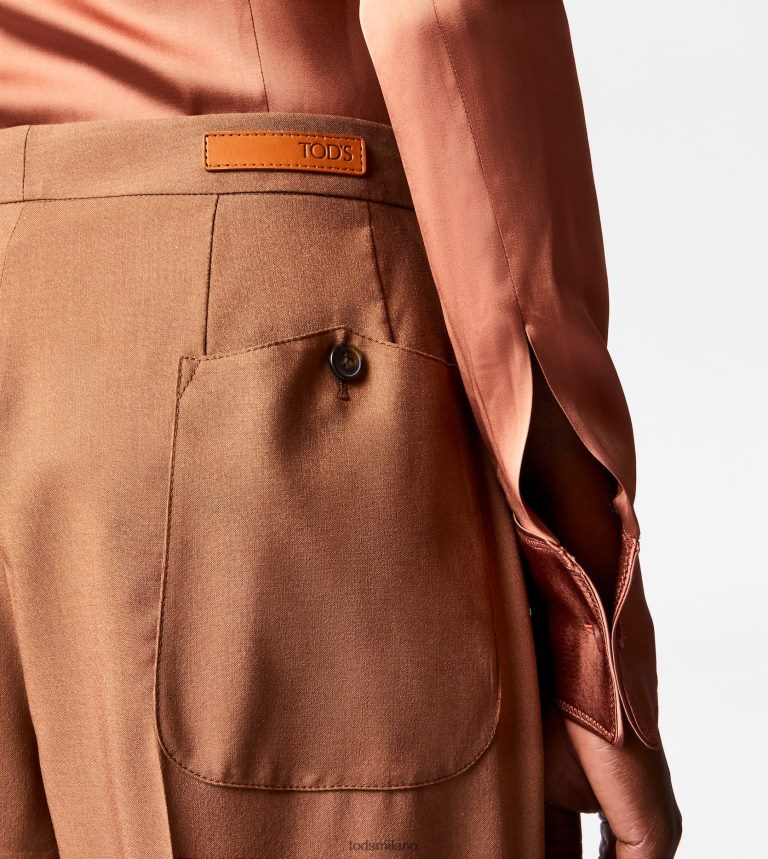 donnemarrone Tod's pantaloni in lana misto seta P66X8B563