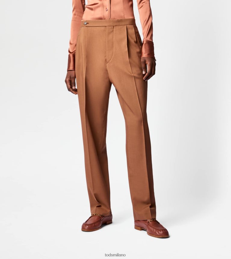 donnemarrone Tod's pantaloni in lana misto seta P66X8B563