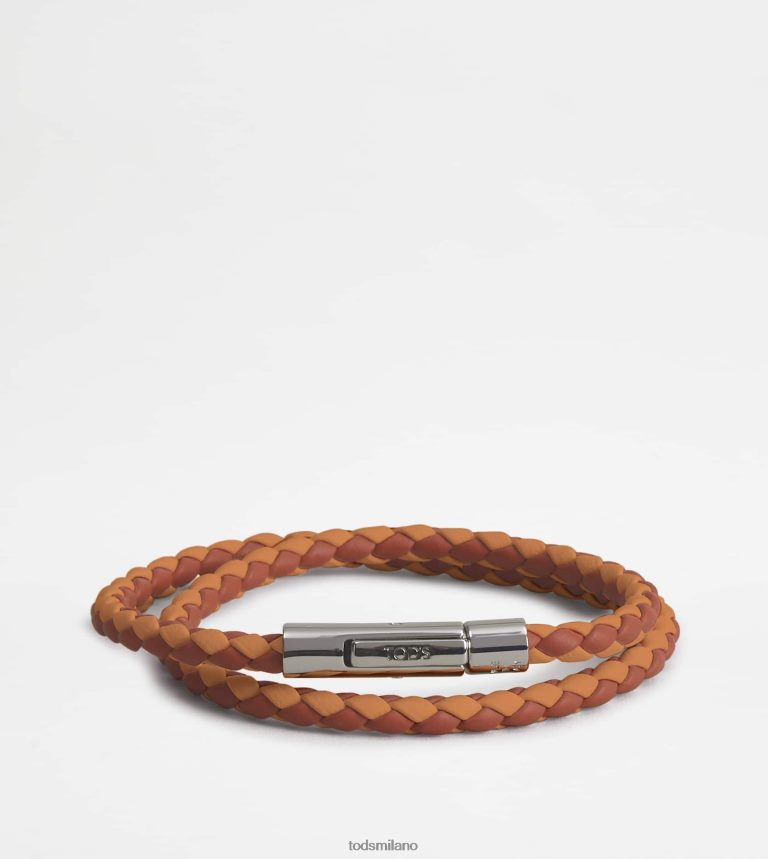 uominiarancione/marrone Tod's Bracciale mycolors in pelle P66X8B1057