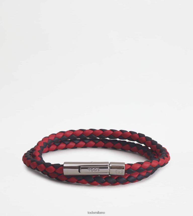 uomininero rosso Tod's Bracciale mycolors in pelle P66X8B1064