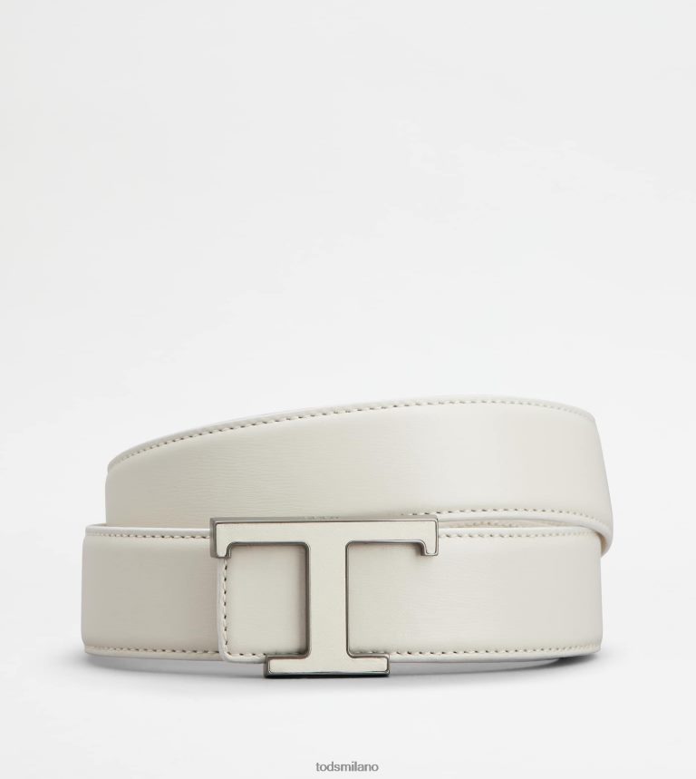uominibianco Tod's t cintura senza tempo in pelle P66X8B924