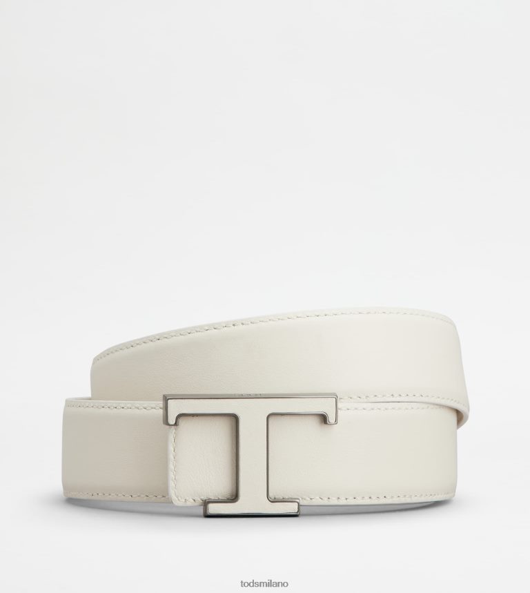 uominibianco Tod's t cintura senza tempo in pelle P66X8B924