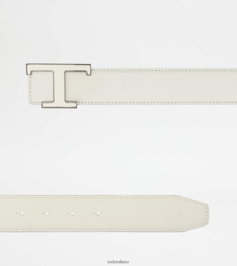 uominibianco Tod's t cintura senza tempo in pelle P66X8B924