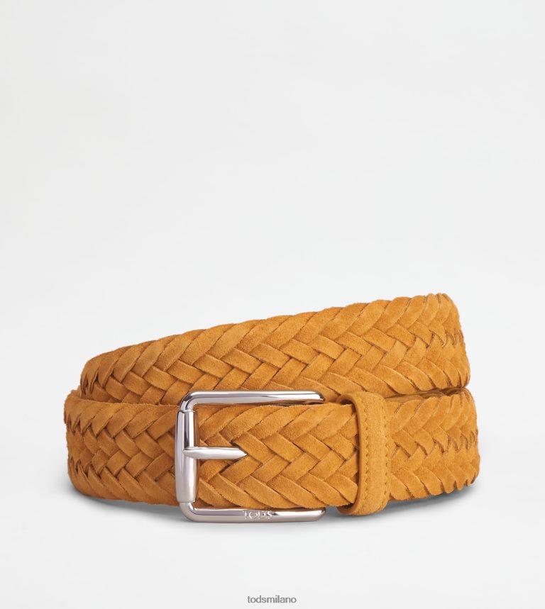 uominigiallo Tod's cintura in pelle scamosciata P66X8B944