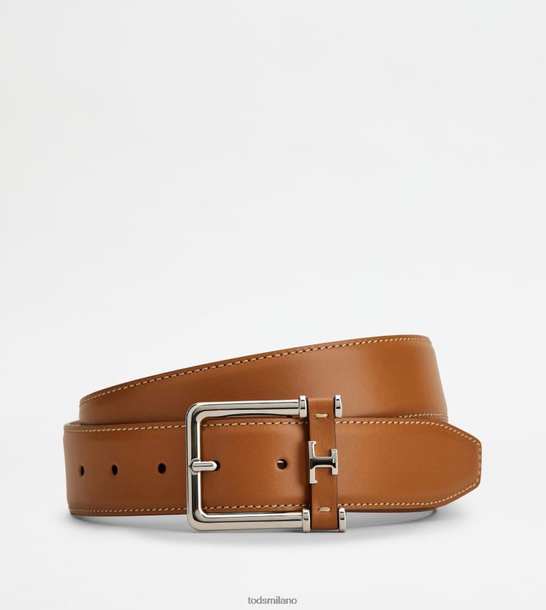 uominimarrone Tod's cintura in pelle P66X8B949