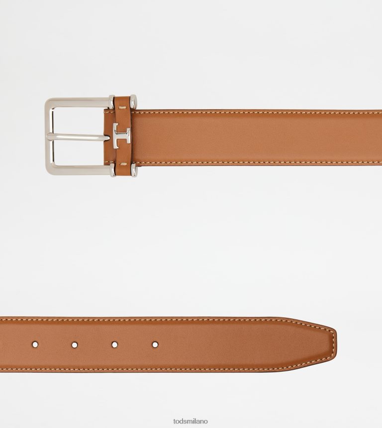 uominimarrone Tod's cintura in pelle P66X8B949