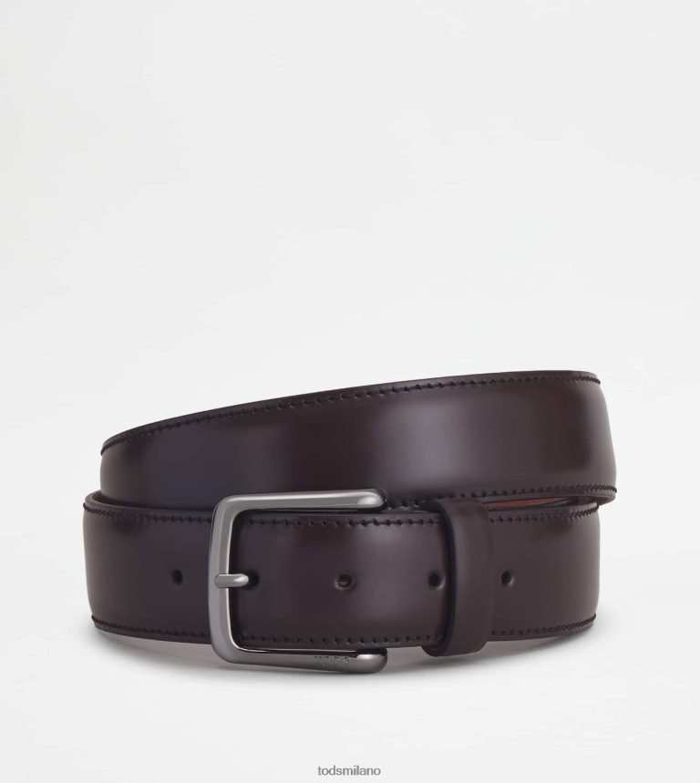 uominimarrone Tod's cintura in pelle P66X8B965