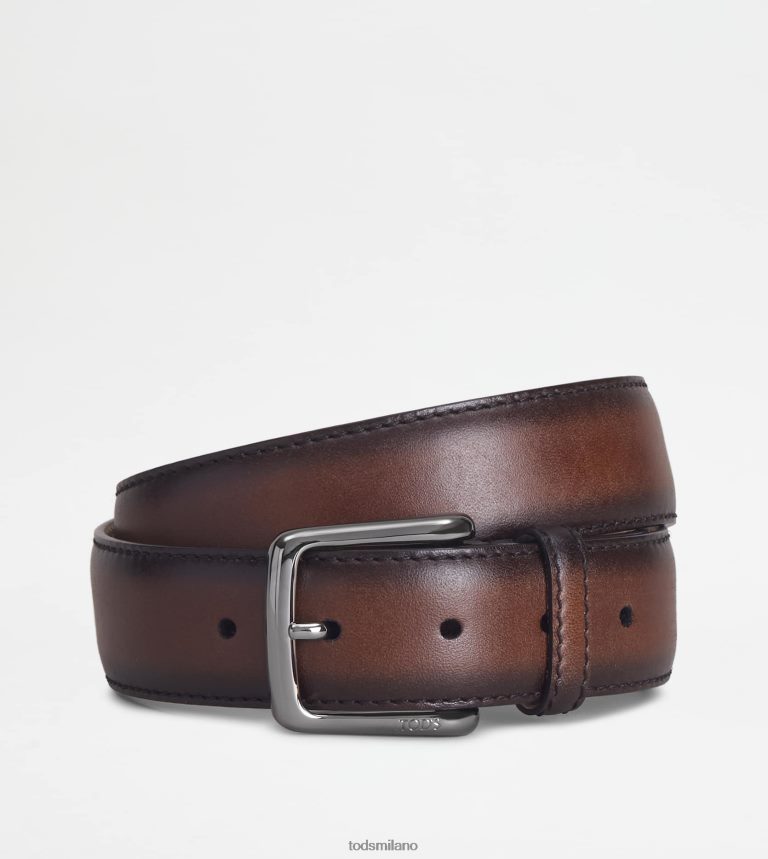 uominimarrone Tod's cintura in pelle P66X8B966