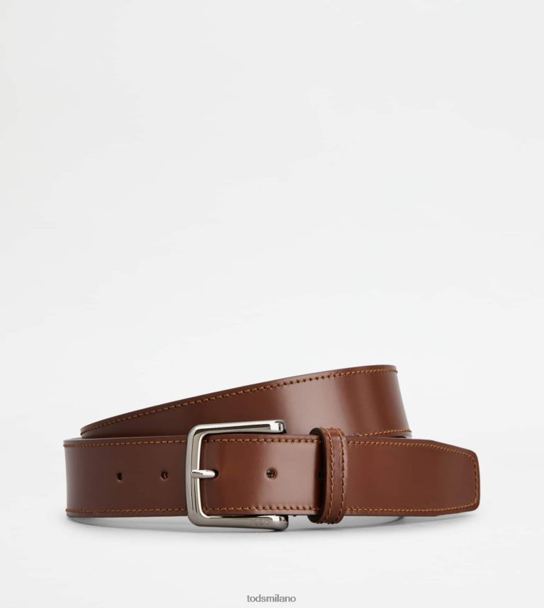 uominimarrone Tod's cintura in pelle P66X8B977