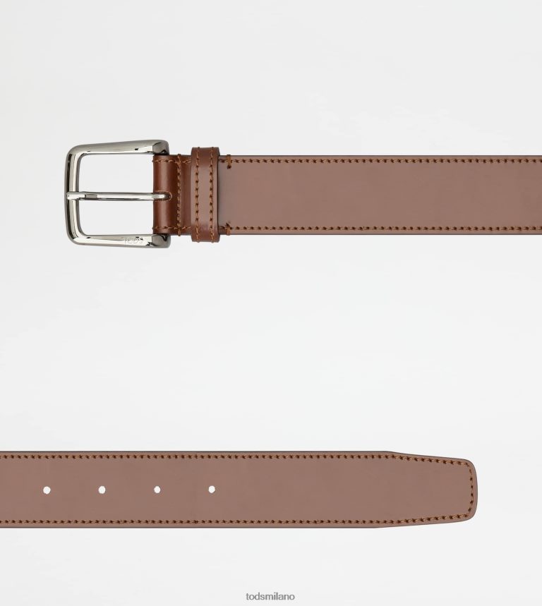 uominimarrone Tod's cintura in pelle P66X8B977