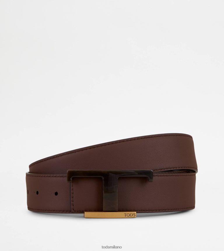 uominimarrone Tod's cintura reversibile in pelle P66X8B970