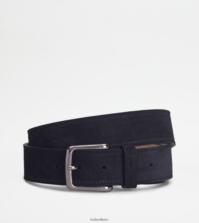 uomininero Tod's cintura in pelle scamosciata P66X8B968