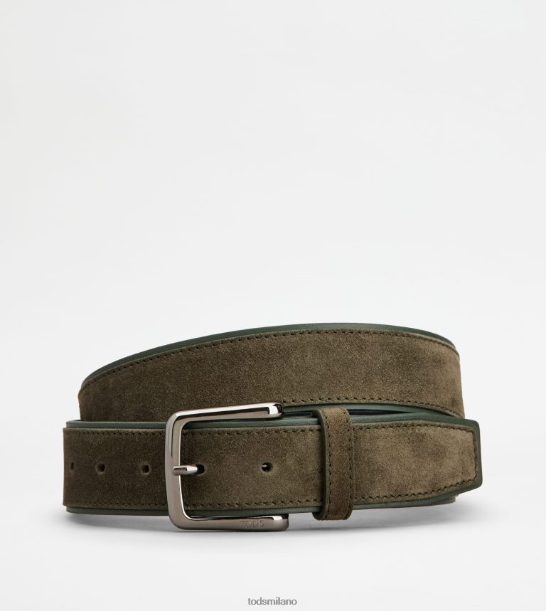 uominiverde Tod's cintura in pelle scamosciata P66X8B957