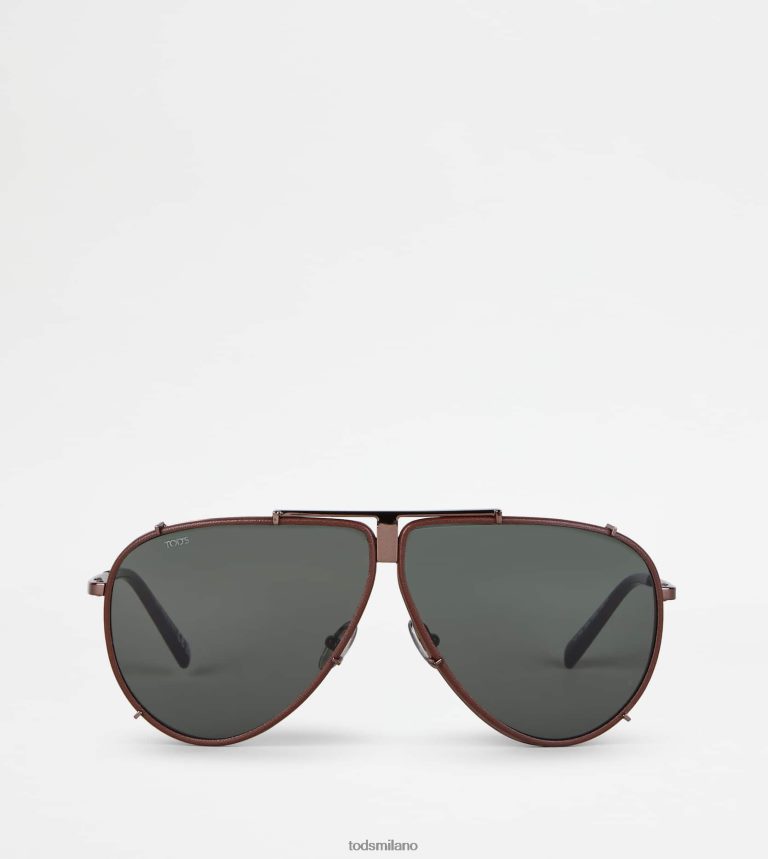 uominimarrone Tod's occhiali da sole da pilota P66X8B1079