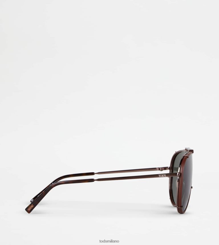 uominimarrone Tod's occhiali da sole da pilota P66X8B1079