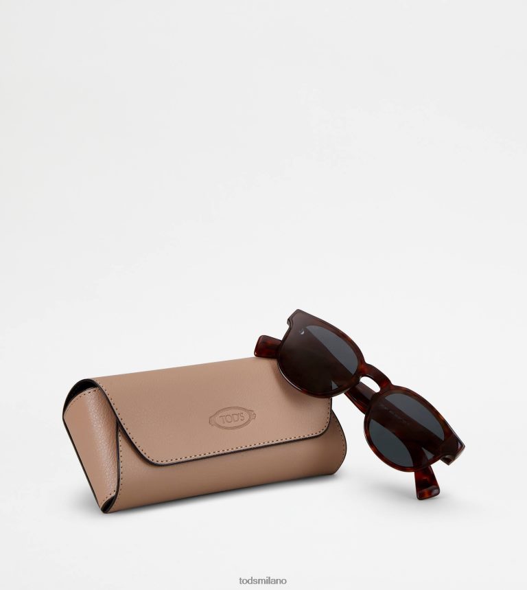 uominimarrone Tod's occhiali da sole tartarugati P66X8B1071