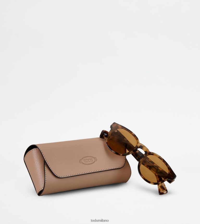 uominimarrone Tod's occhiali da sole tartarugati P66X8B1072