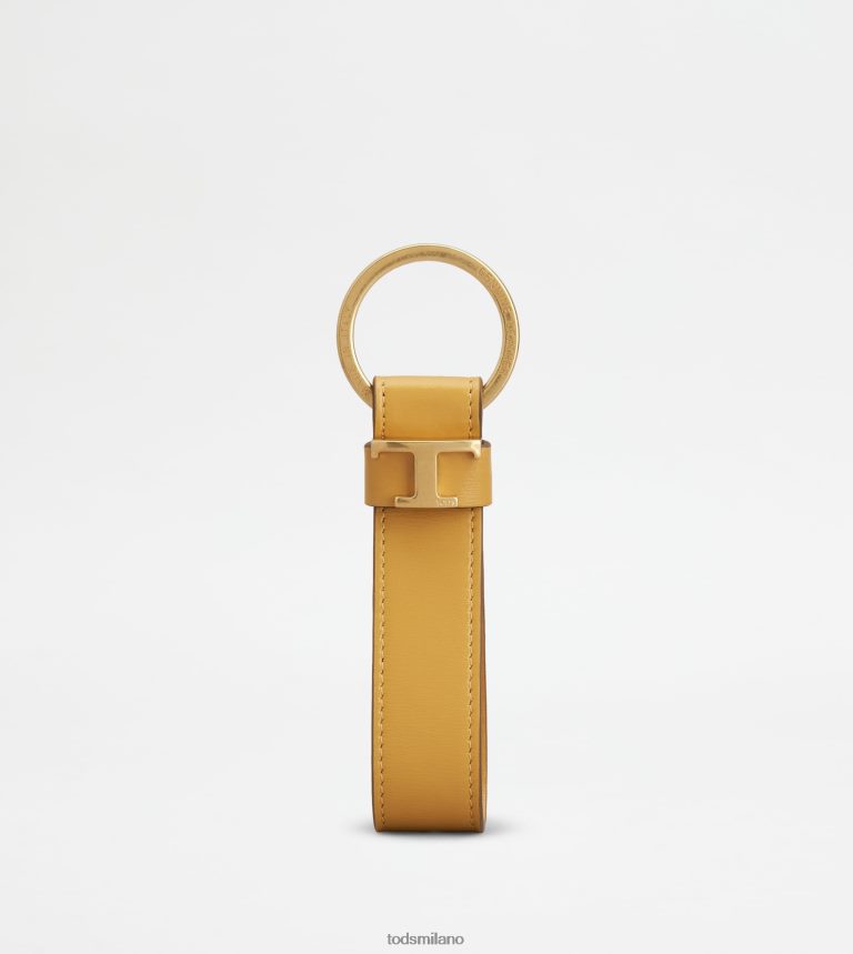 uominigiallo Tod's portachiavi in ​​pelle P66X8B1034
