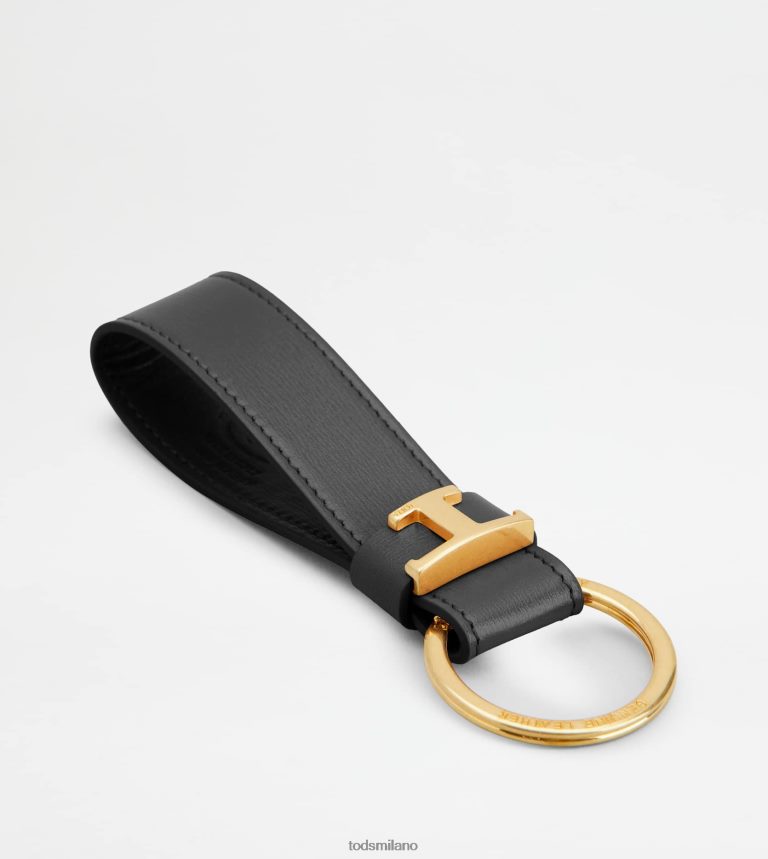 uomininero Tod's portachiavi in ​​pelle P66X8B1032