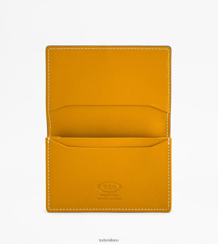 uominiarancia Tod's porta biglietti da visita in pelle P66X8B1031