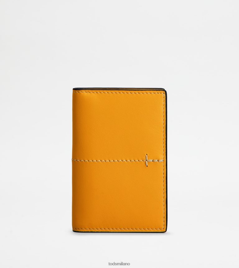 uominiarancia Tod's porta carte di credito in pelle P66X8B1018