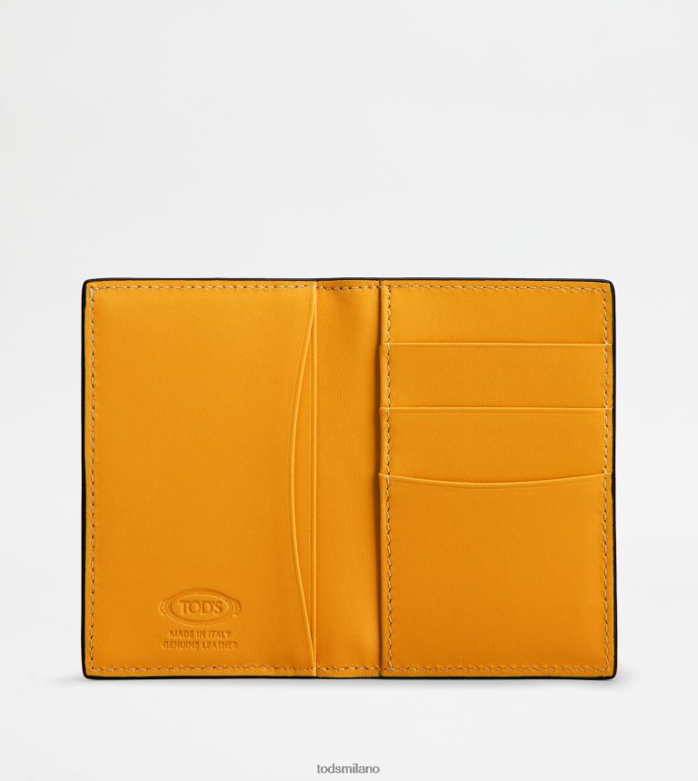 uominiarancia Tod's porta carte di credito in pelle P66X8B1018