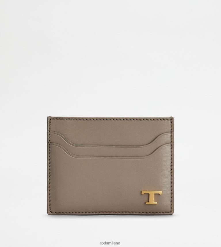 uominigrigio Tod's portacarte in pelle P66X8B1010
