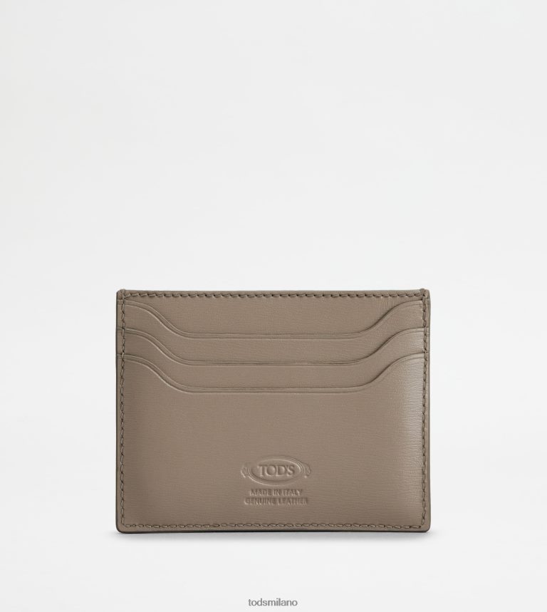 uominigrigio Tod's portacarte in pelle P66X8B1010
