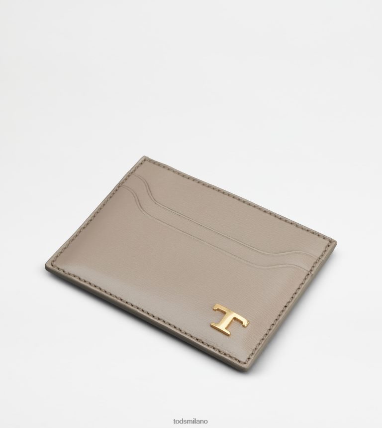 uominigrigio Tod's portacarte in pelle P66X8B1010