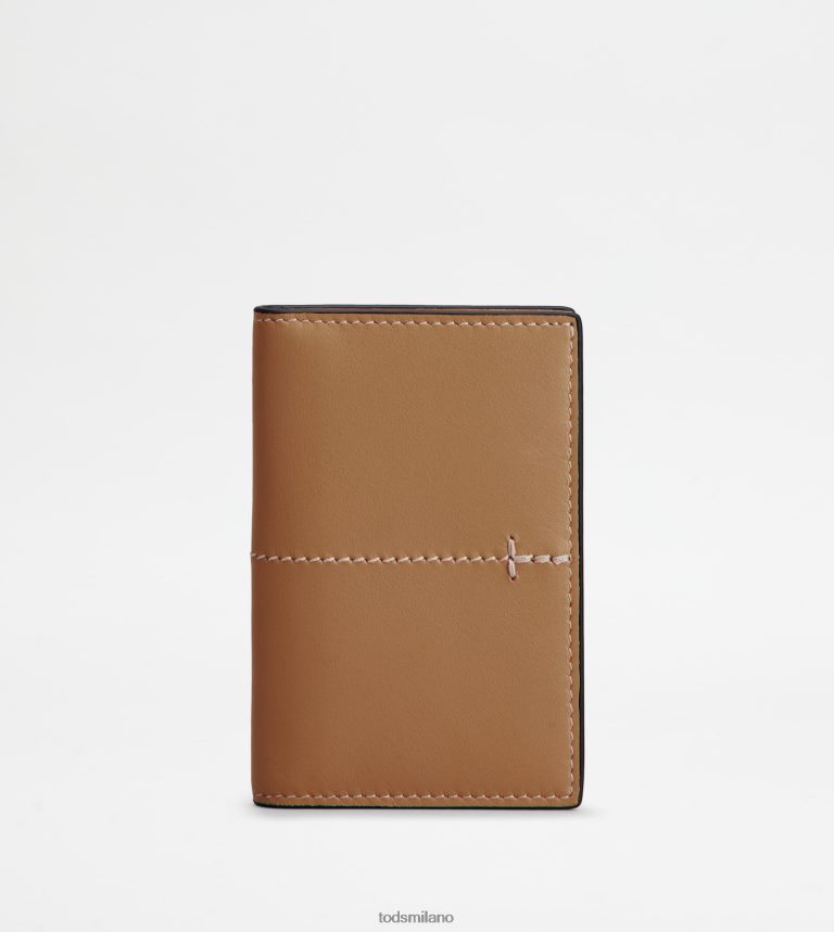 uominimarrone Tod's porta carte di credito in pelle P66X8B1021