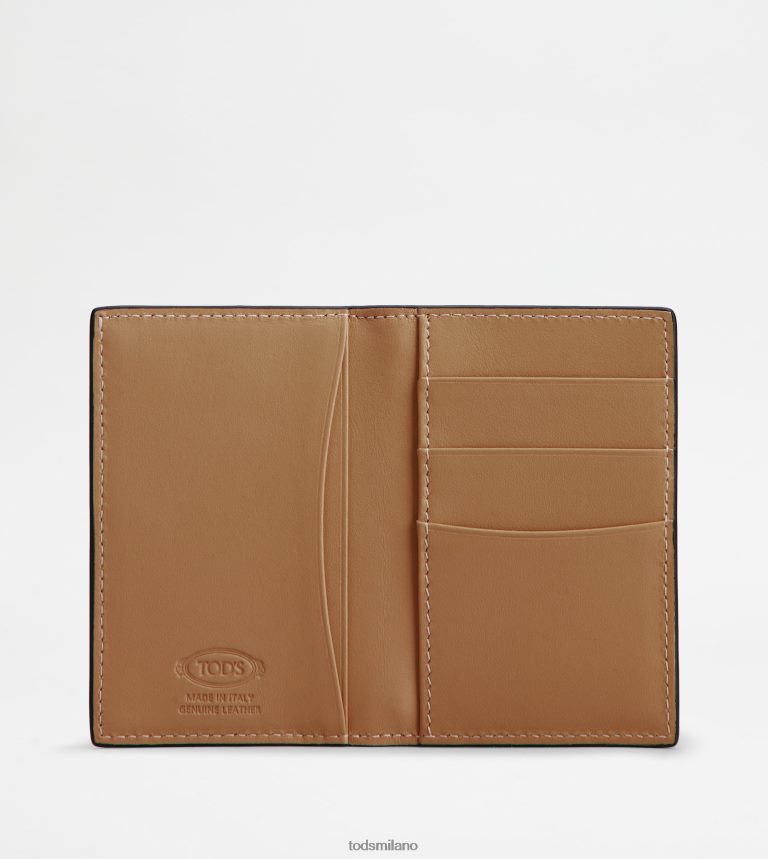 uominimarrone Tod's porta carte di credito in pelle P66X8B1021