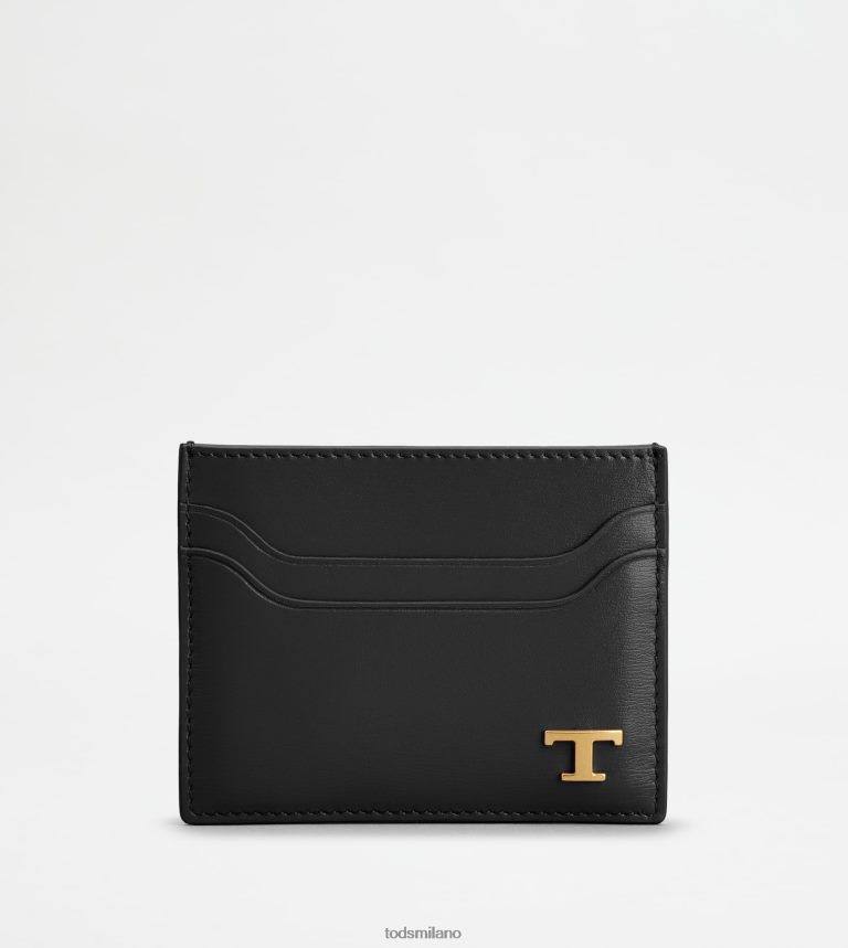 uomininero Tod's portacarte in pelle P66X8B1012