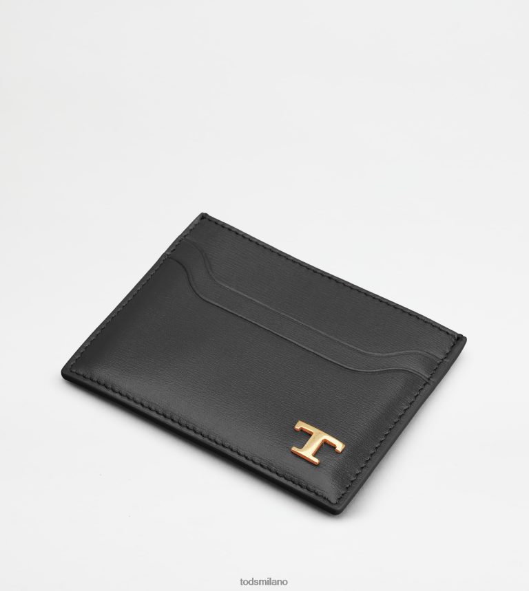 uomininero Tod's portacarte in pelle P66X8B1012