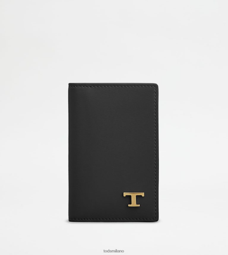 uomininero Tod's portacarte in pelle P66X8B1015