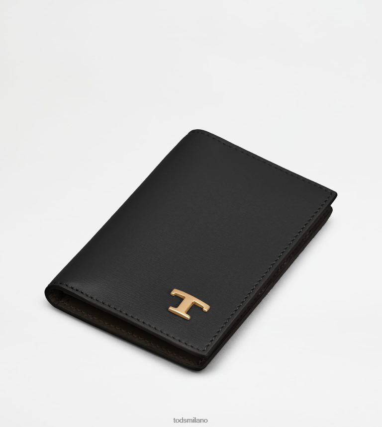 uomininero Tod's portacarte in pelle P66X8B1015