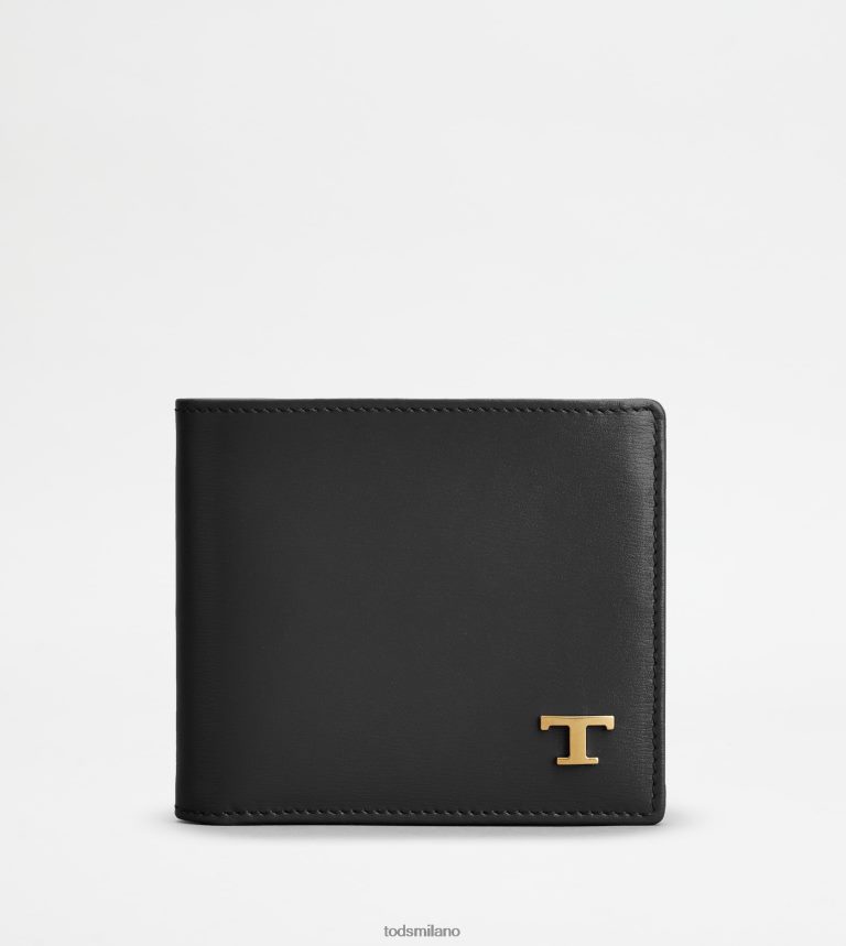 uomininero Tod's portafoglio in pelle P66X8B1013