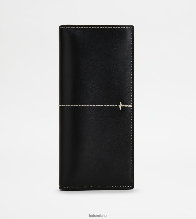 uomininero Tod's portafoglio verticale in pelle P66X8B1020