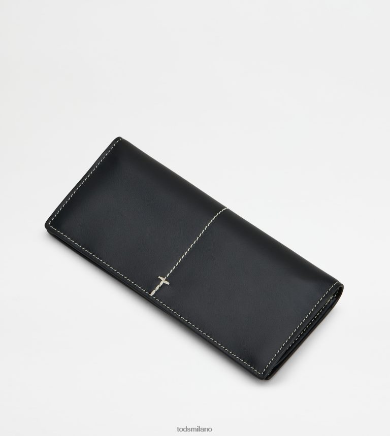 uomininero Tod's portafoglio verticale in pelle P66X8B1020