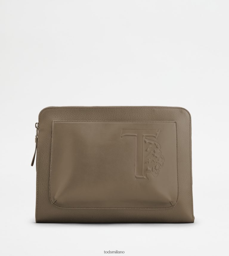 uominimarrone Tod's borsa in pelle piccola P66X8B1003