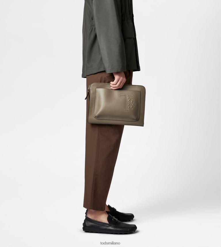 uominimarrone Tod's borsa in pelle piccola P66X8B1003