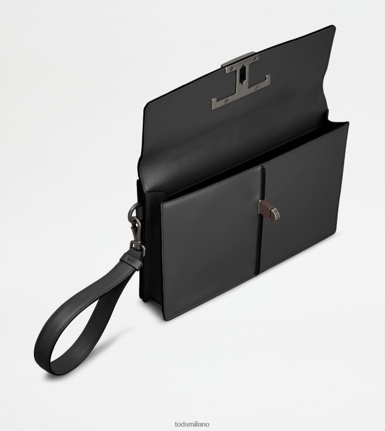 uomininero Tod's t Intramontabile pochette in pelle P66X8B997
