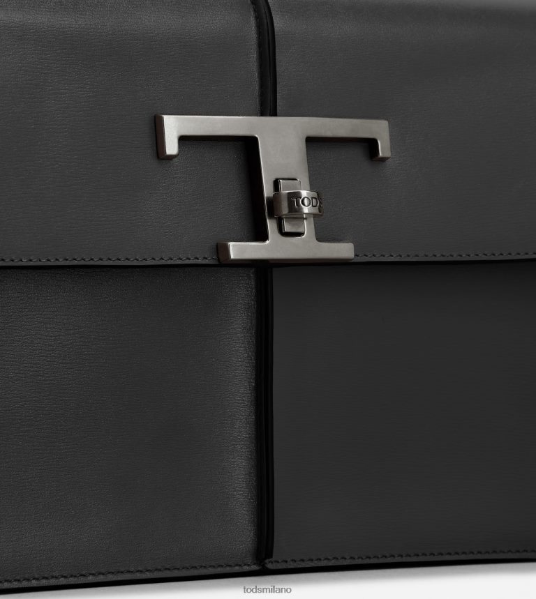 uomininero Tod's t Intramontabile pochette in pelle P66X8B997
