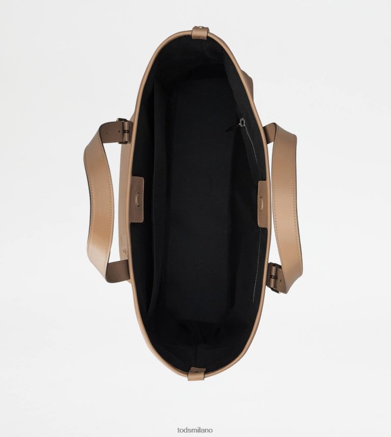 uominimarrone Tod's borsa shopping in pelle media P66X8B1004