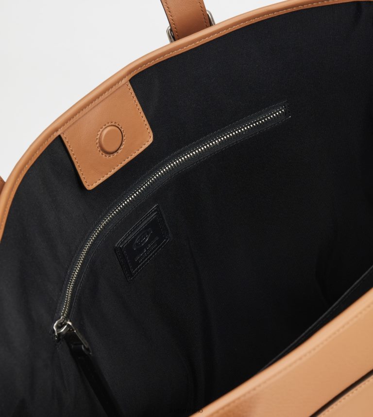 uominimarrone Tod's borsa shopping in pelle media P66X8B1005