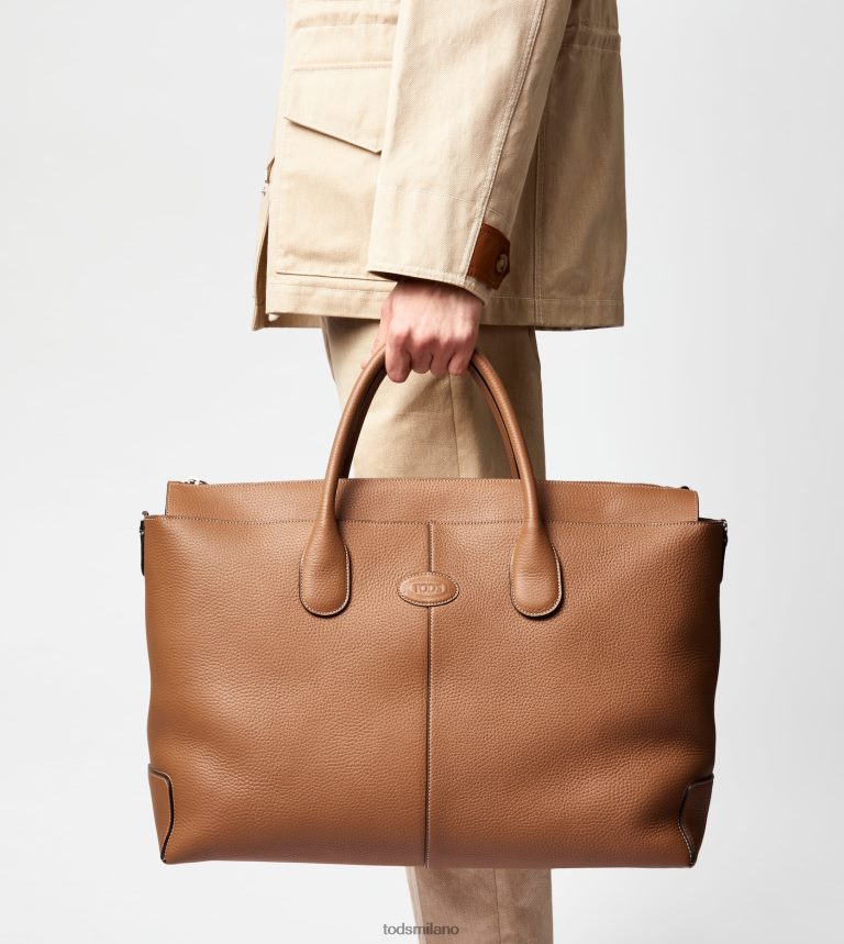 uominimarrone Tod's di borsa in pelle grande P66X8B990