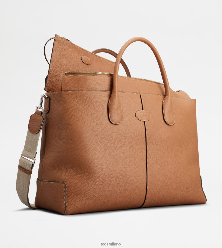 uominimarrone Tod's di borsa in pelle grande P66X8B990