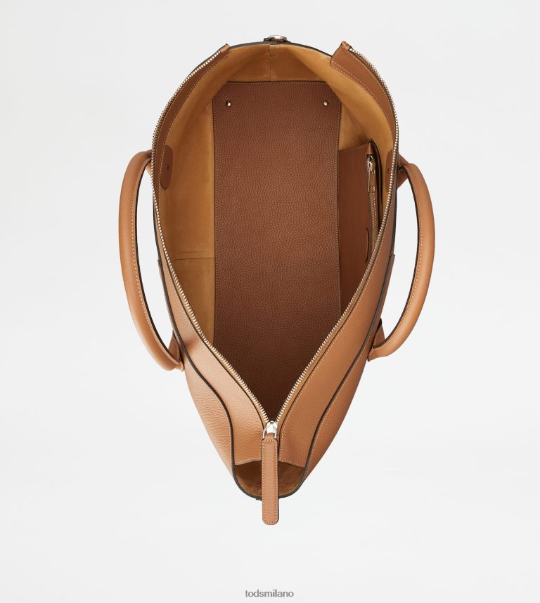 uominimarrone Tod's di borsa in pelle grande P66X8B990